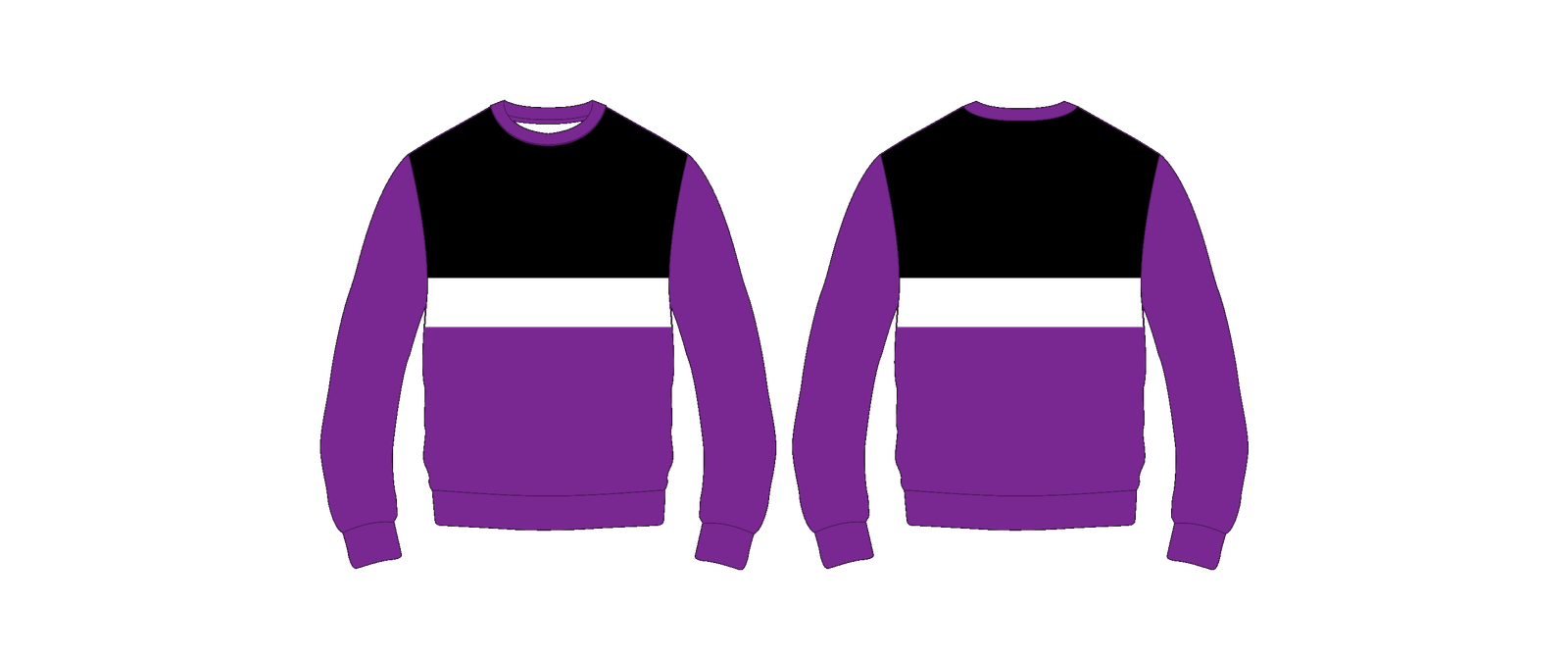 Crew Neck Sweatshirt — Cut and Sew