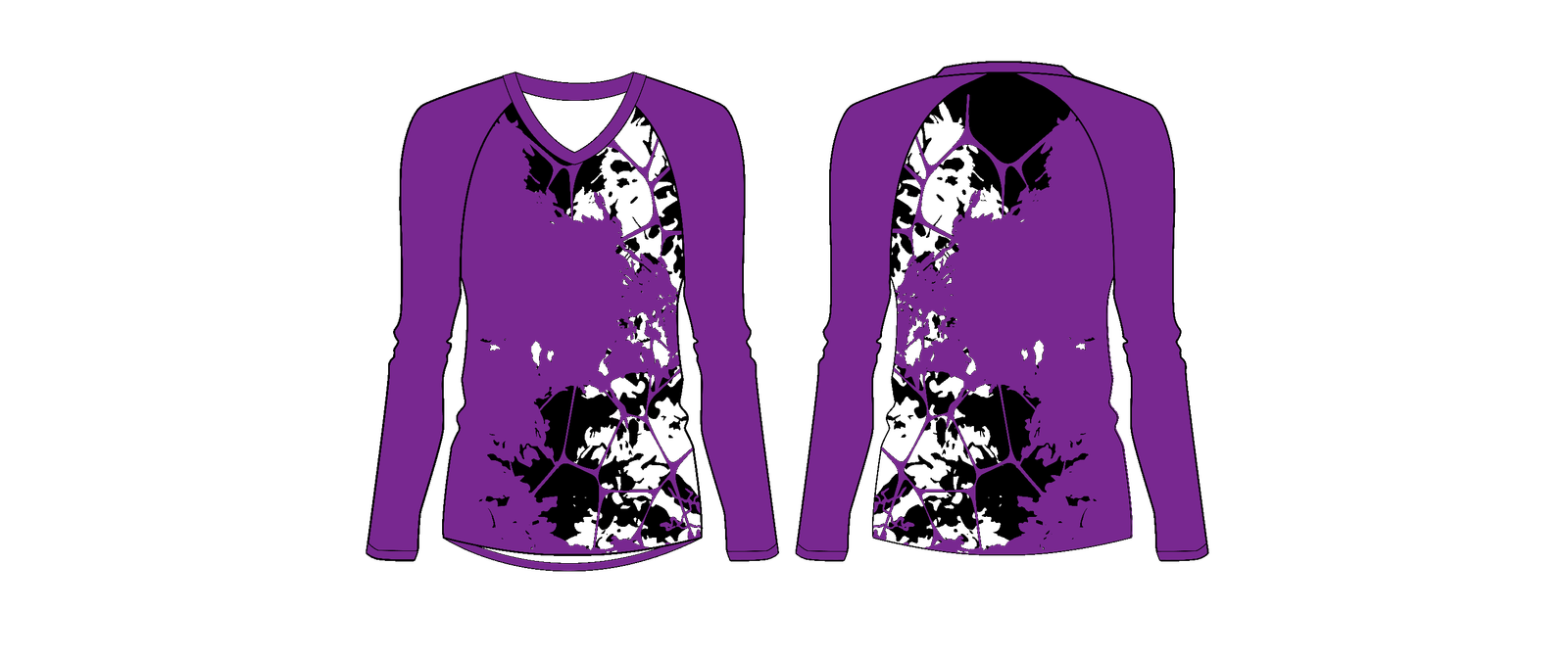 Sublimated Volleyball Long Sleeve Tee